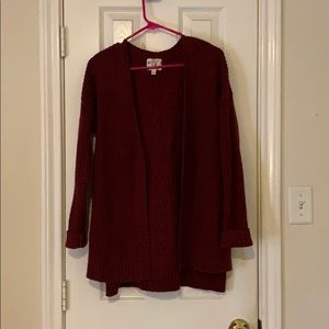 Maroon Cardigan